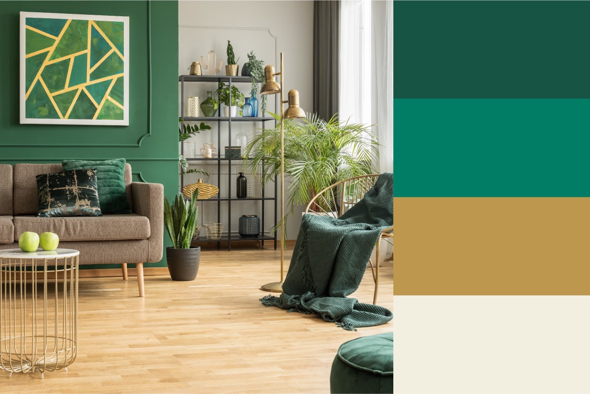 jewel tone room color palette